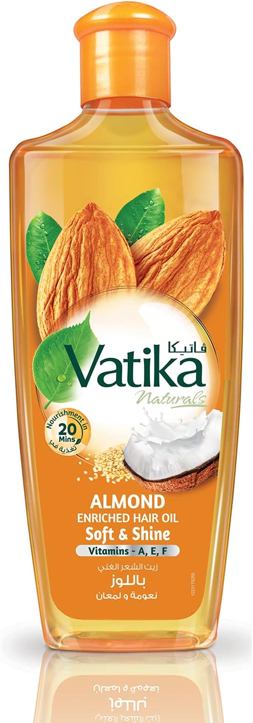 VATIKA HAIR OIL ALMOND ENRICHED SOFT & SHINE 300ML