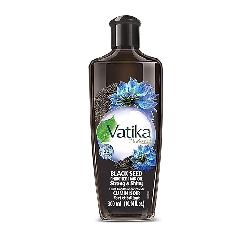 VATIKA HAIR OIL BLACKSEED ENRICHED STRONG & SHINY 300ML