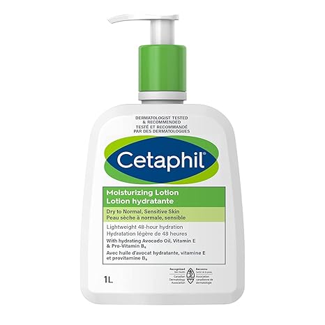 CETAPHIL MOISTURIZING LOTION DRY TO NORMAL SENSITIVE SKIN 1L