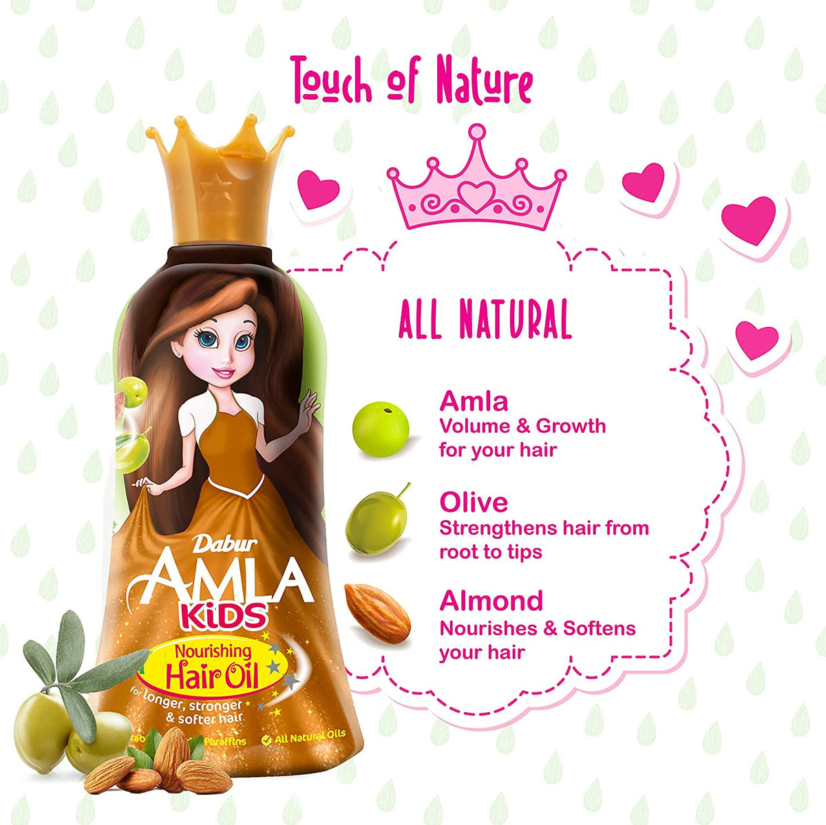 VATIKA DABUR AMLA GIRL HAIR OIL 200ML