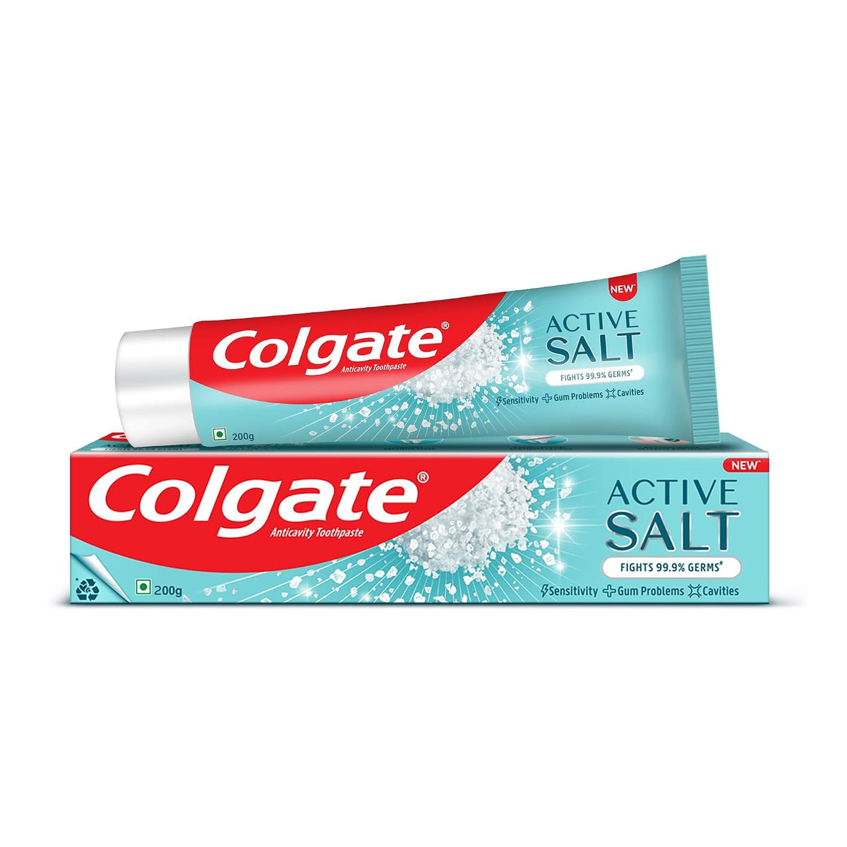 COLGATE ACTIVE SALT ANTICAVITY TOOTHPASTE 200G