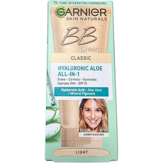 GARNIER BB CREAM HYALURONIC ALOE ALL-IN-1  ALL SKIN TYPES - LIGHT 5OML