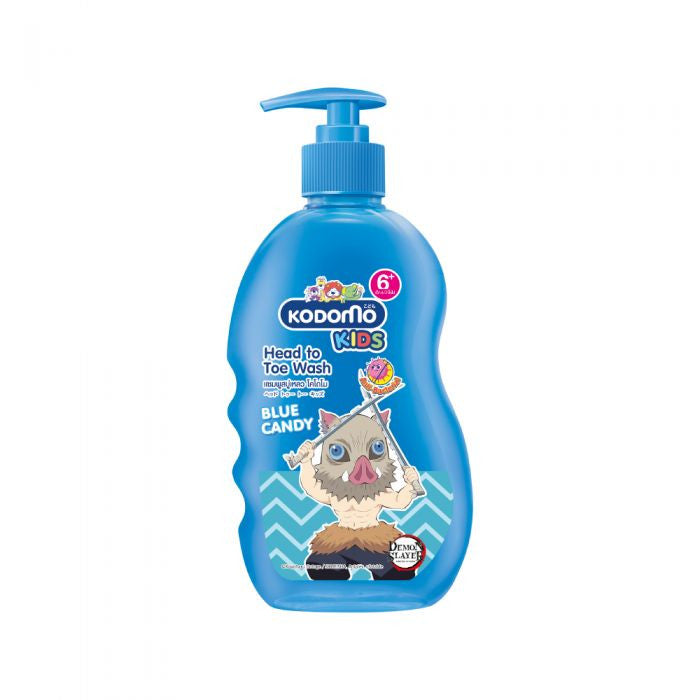 KODOMO KIDS HEAD TO TOE WASH BLUE CANDY 400ML