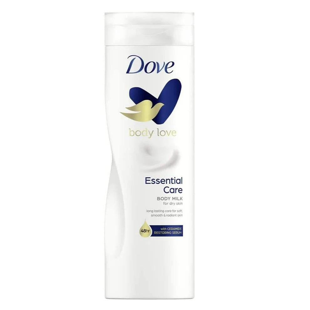 DOVE ESSENTIAL CARE BODY MILK FOR DRY SKIN BODY LOTION 400ML