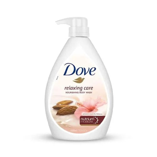 DOVE BODY WASH RELAXING CARE ALMOND CREAM & HIBISCUS 1000ML