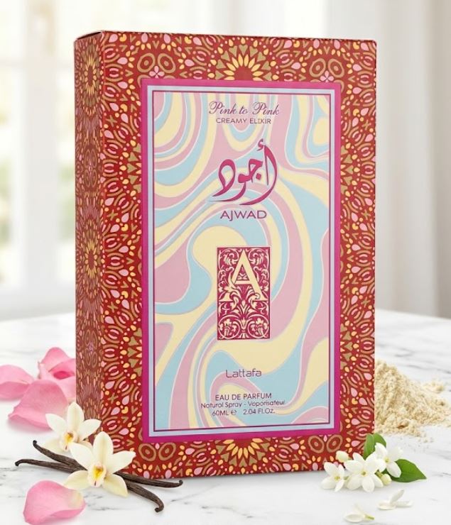 LATTAFA PERFUME AJWQAD PINK TO PINK CREAMY ELIXIR 60ML