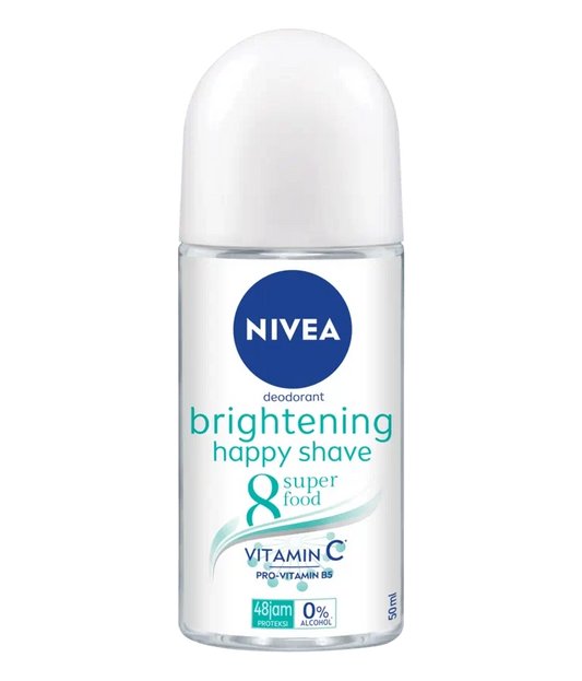 NIVEA ROLL ON BRIGHTENING HAPPY SHAVE SUPER FOOD 50ML