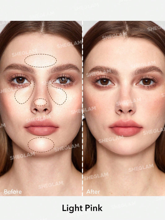 SHEGLAM Baked Glow Setting Powder-Light Pink