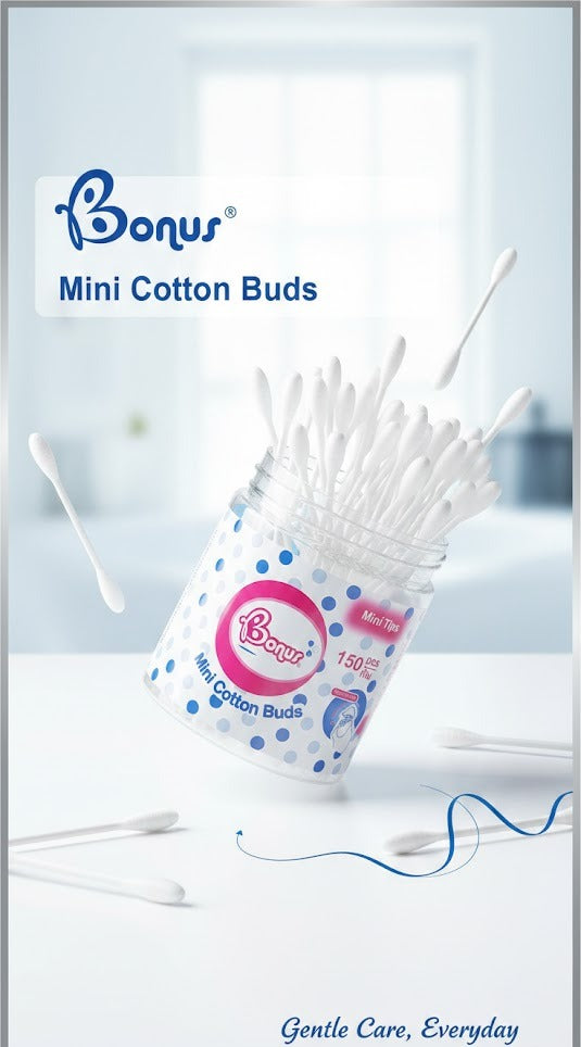 BONUS MINI COTTON BUDS 150 PCS