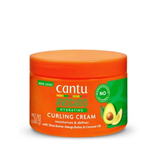 CANTU AVOCADO HYDRATING CURLING CREAM  WITH SHEA BUTTER, MANGO BUTTER & COCONUT OIL 12OZ