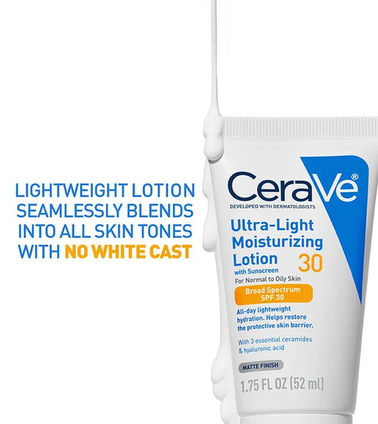 CERAVE ULTRA LIGHT MOISTRUIZING  LOTION SPF30 FOR NORMAL TO OILY SKIN 50ML