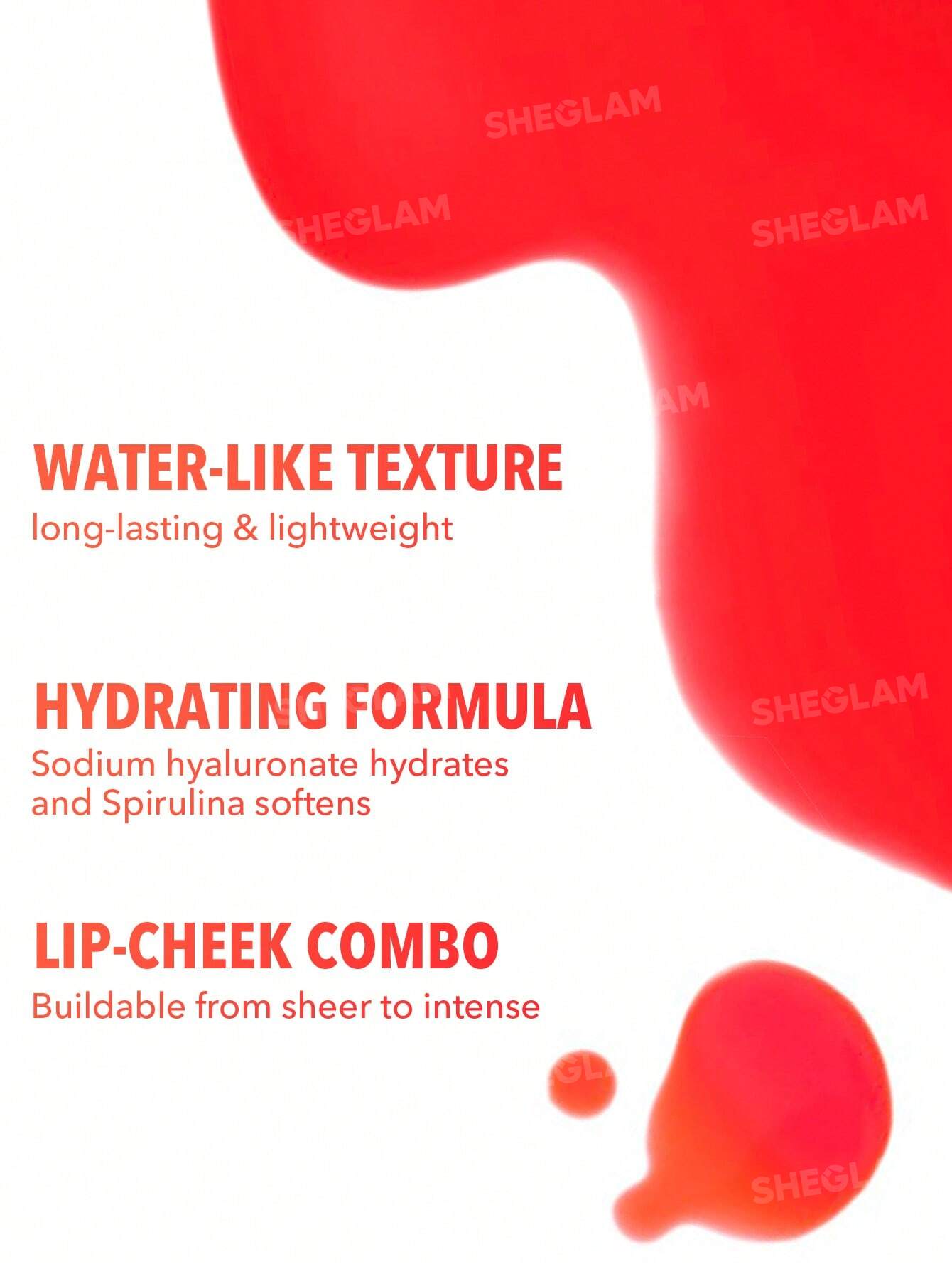 SHEGLAM FLUSH LIP & CHEEK TINT ITS CHILI 6ML