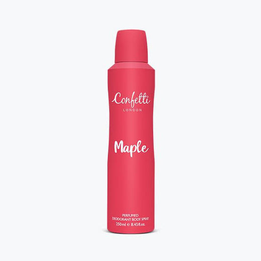 CONFETTI LONDON MAPLE PERFUMED DEODORANT BODY SPRAY 250ML