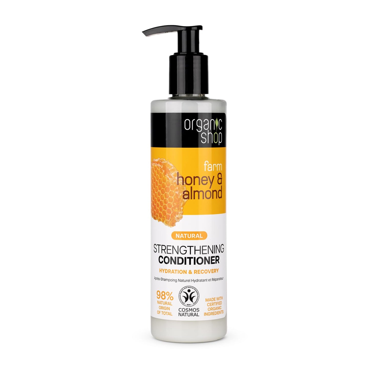 ORGANIC SHOP HONEY & ALMOND CONDITIONER 280ML COSMOS NATURAL (IONC)