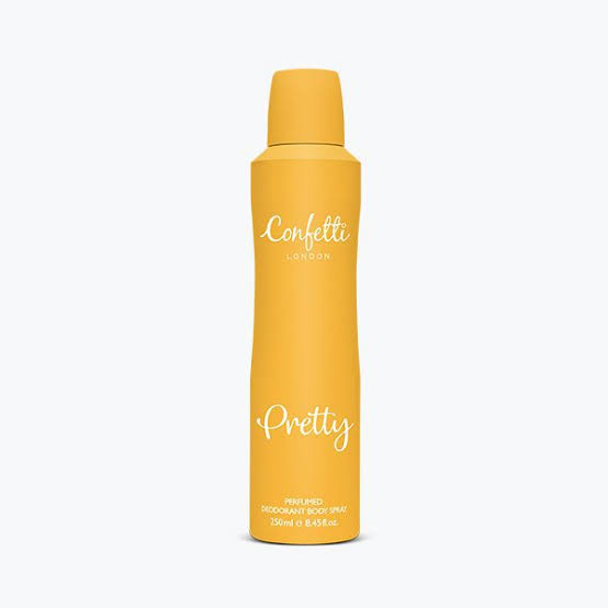 CONFETTI LONDON PRETTY PERFUMED DEODORANT BODY SPRAY 250ML