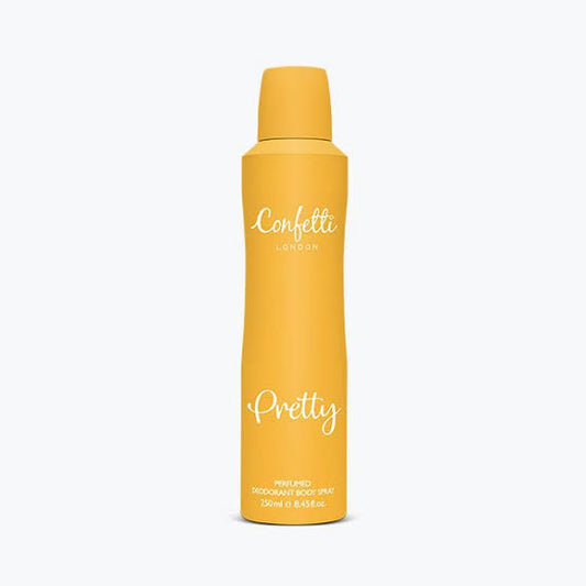 CONFETTI LONDON PRETTY PERFUMED DEODORANT BODY SPRAY 250ML