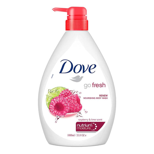 DOVE BODY WASH GO FRESH RASBERRY & LIME SCENT 1000ML