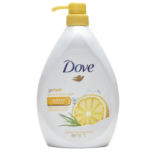 DOVE BODY WASH GO FRESH ENERGIZE GRAPE FRUIT & LEMONGRASS 1000ML