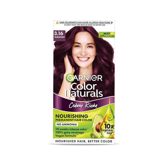 GARNIER COLOR NATURALS CREME RICHE BURGUNDY NO 3.16 130ML