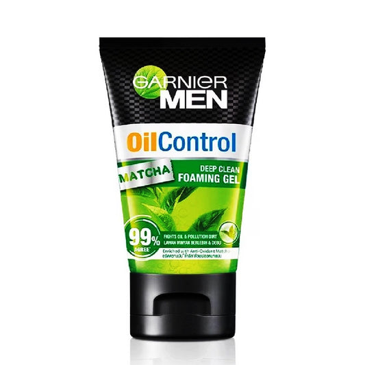 GARNIER MEN OIL CONTROL MATCHA DEEP CLEAN FOAMING GEL 100ML