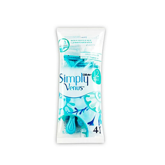 GILLETTE SIMPLY VENUS 2 BLADE 4'S