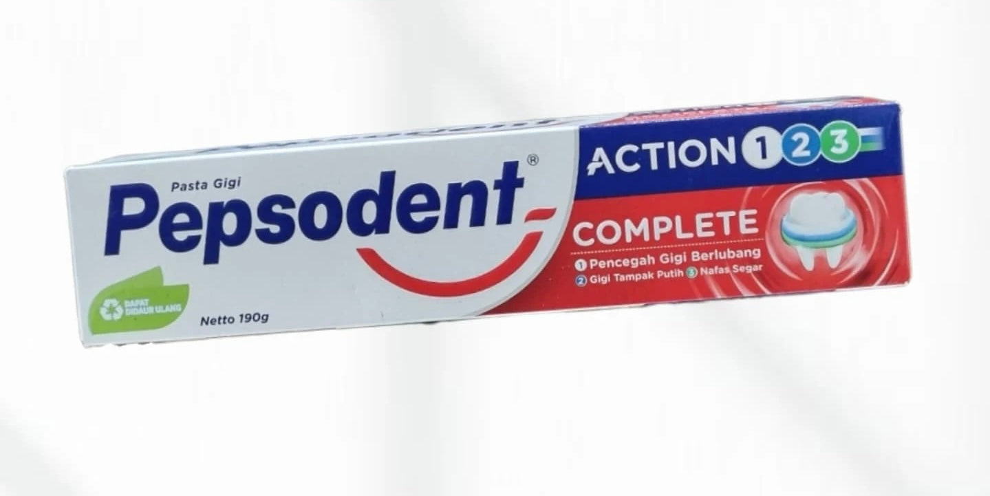 PEPSODENT COMPLETE ACTION 123 190G TOOTHPASTE