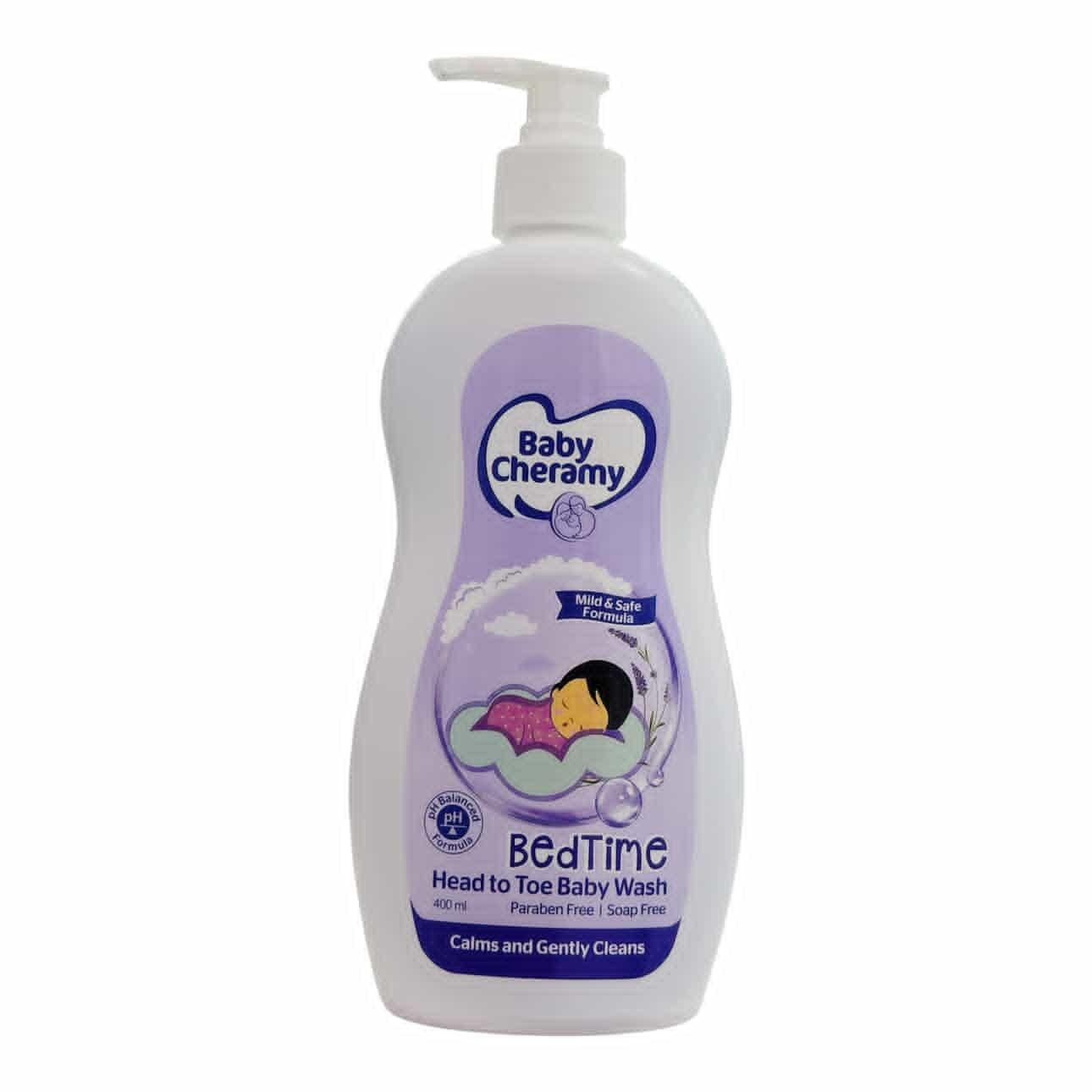 BABY CHERAMY HEAD TO TOE BABY WASH BED TIME 400ML