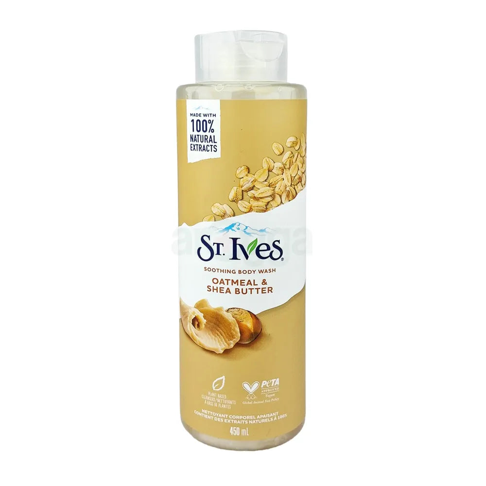ST. IVES SOOTHING BODY WASH, OATMEAL & SHEA BUTTER 450 ML