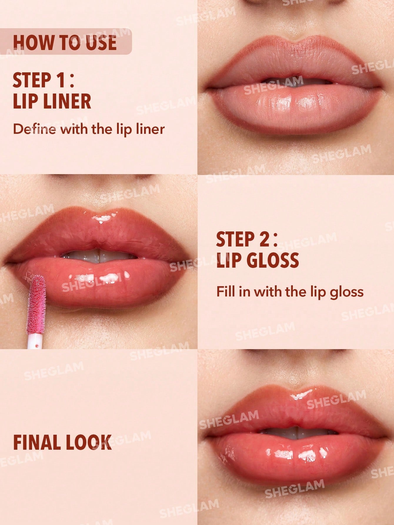 SHEGLAM Lip Rules Liner & Gloss Pen-Golden Rule