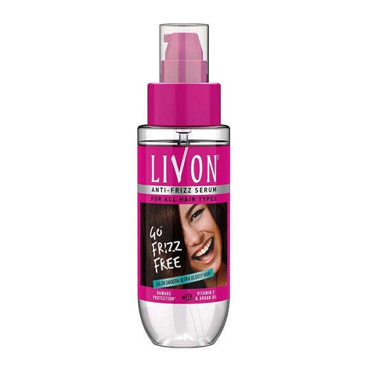 LIVON ANTI - FRIZZ SERUM WITH VITAMIN E ARGAN OIL FOR ALL HAIR TYPES 100ML