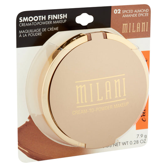MILANI SMOOTH FINISH CREAM TO POWDER MAKEUP 02 SPICED ALMOND