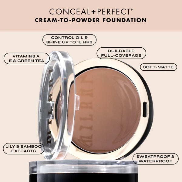 MILANI SMOOTH FINISH CREAM TO POWDER MAKEUP 07 MEDIUM BEIGE