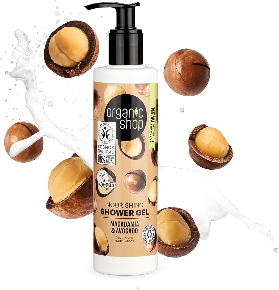 ORGANIC SHOP NOURISHING SHOWER GEL MACADAMIA AND AVOCADO 280ML COSMOS NATURAL (IONC)