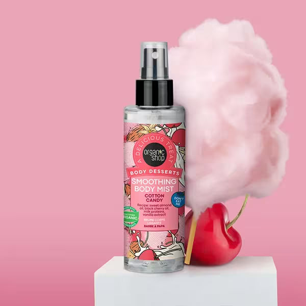 ORGANIC SHOP BODY DESSERTS SMOOTHING BODY MIST COTTON CANDY 200ML
