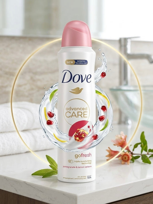 DOVE DEODORANT ADVACED CARE GO FRESH POMEGRANATE & LEMON VERBENA SCENT 250ML