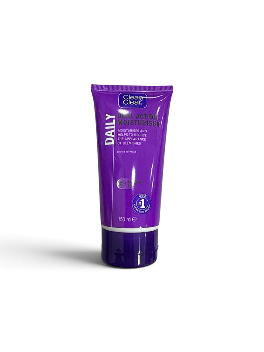 CLEAN & CLEAR DUAL ACTION MOISTRURISER DAILY 150ML
