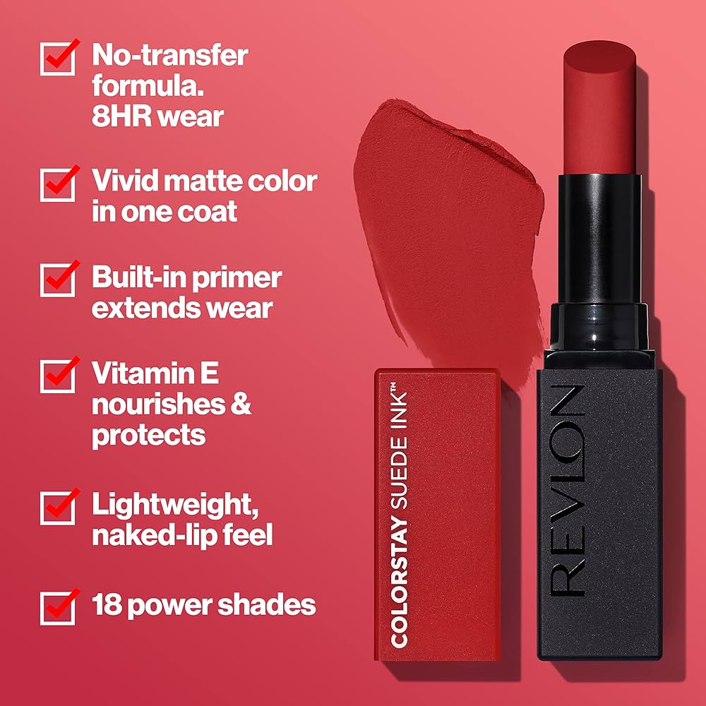REVLON COLORSTAY SUEDE INK LIPSTICK BREAD WINNER-016 2.55G