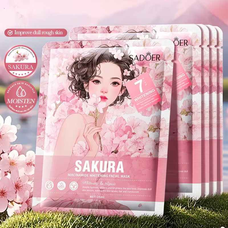 SADOER SAKURA NIACINAMIDE WHITENING FACIAL MASK