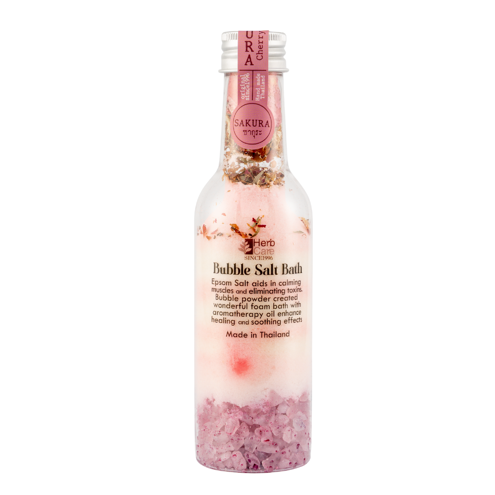 HERBCARE BUBBLE BATH SALT SAKURA 80G