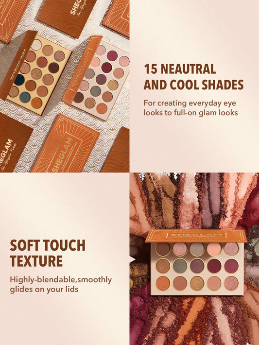 SHEGLAM AFTERGLOW 15 COLOR EYESHADOW PALETTE