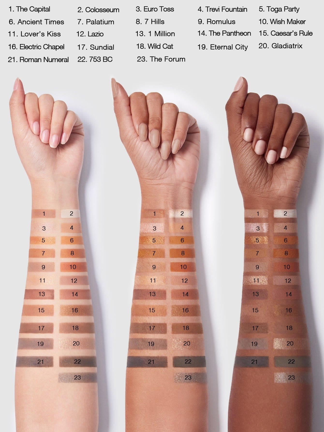 SHEGLAM WHEN IN ROME 23 COLOR PALETTE