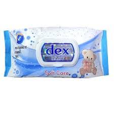 DEX BABY SOFT CARE  WET WIPES WITH LID 72PCS