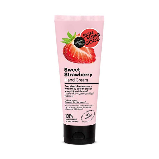 ORGANIC SHOP SKIN SUPER GOOD SWEET STRAWBERRY HAND CREAM VIT C BOOSTER 75ML