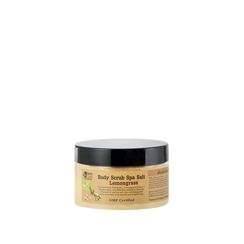 HERBCARE BODY SCRUB SPA SALT LEMONGRASS 250G
