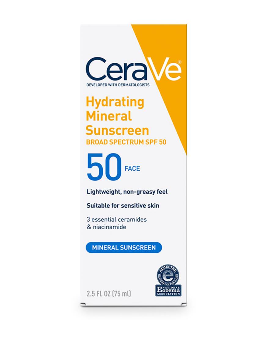 Cerave Hydrating Mineral Sunscreen SPF50 Face 75ML
