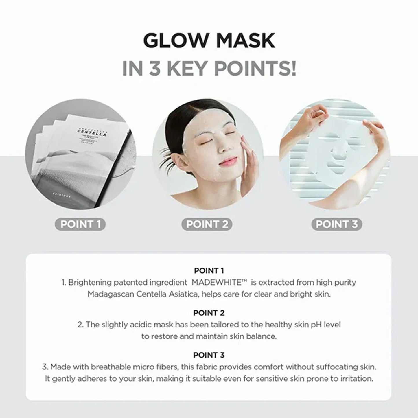 MADAGASCAR CENTELLA TONE BRIGHTENING GLOW MASK 25ML