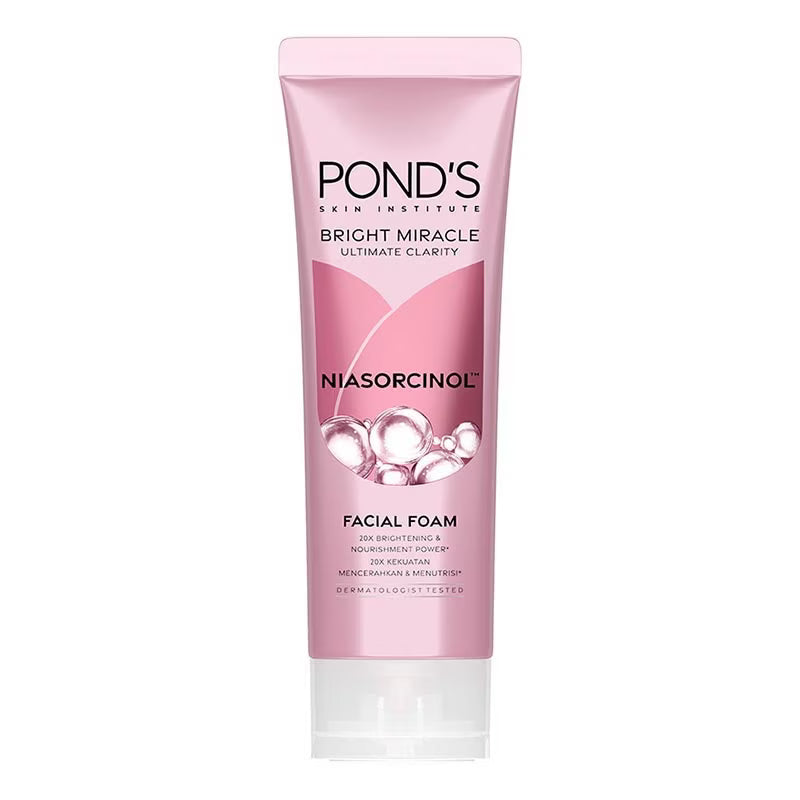PONDS BRIGHT MIRACLE UNTIMATE CLARITY NIASORCINOL FACIAL FOAM 50G