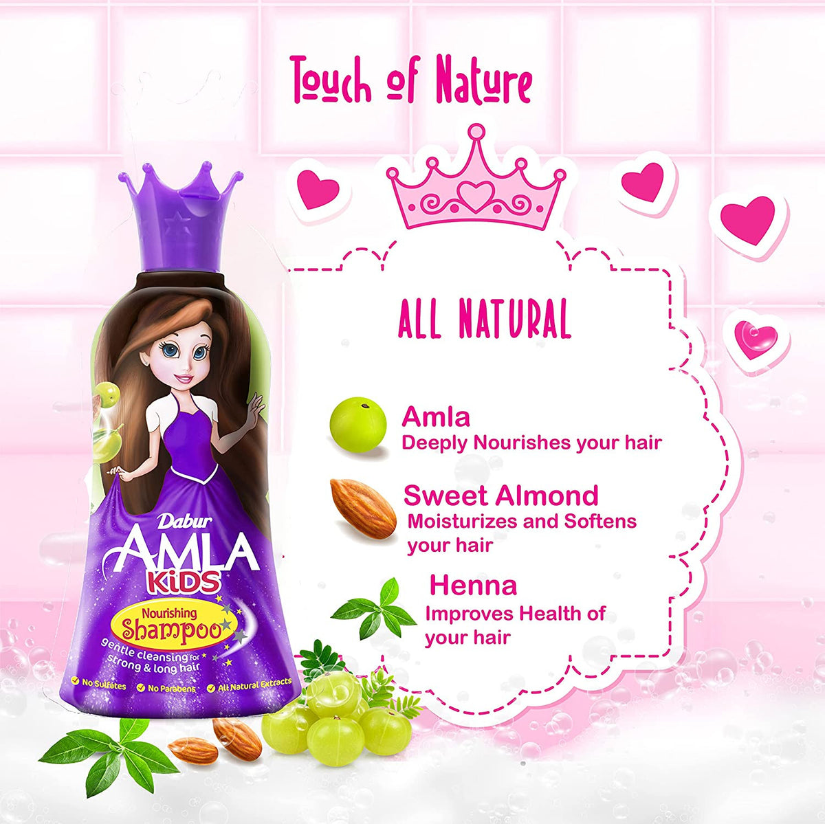 VATIKA DABUR AMLA NOURISHING KISD SHAMPOO 200ML