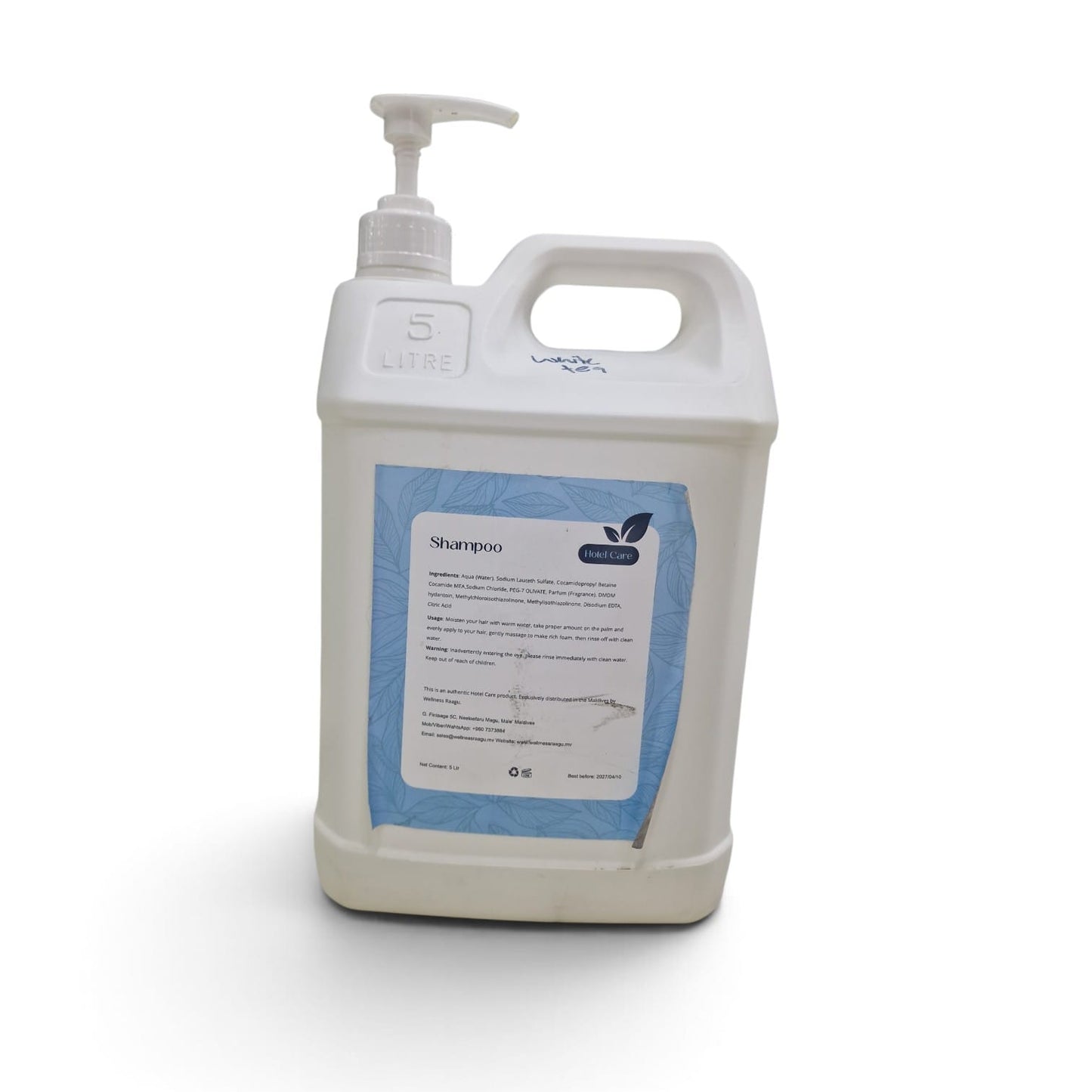 HOTEL CARE SHAMPOO WHITE TEA 5 LITER