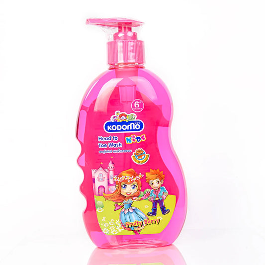 KODOMO KIDS HEAD TO TOE WASH FRUITY BERRY 400ML